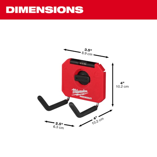 Milwaukee 48 22 8334 Packout 4 In Straight Hook Dimensions Jpg