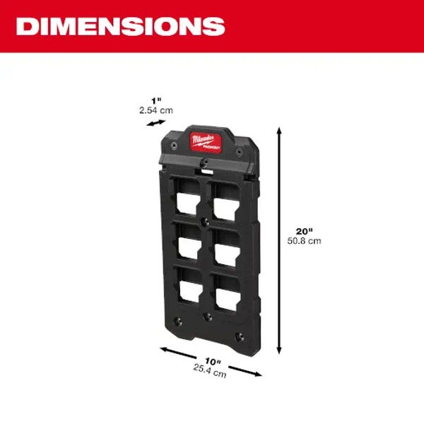 Milwaukee 48 22 8486 Packout Compact Wall Plate Dimensions Jpg