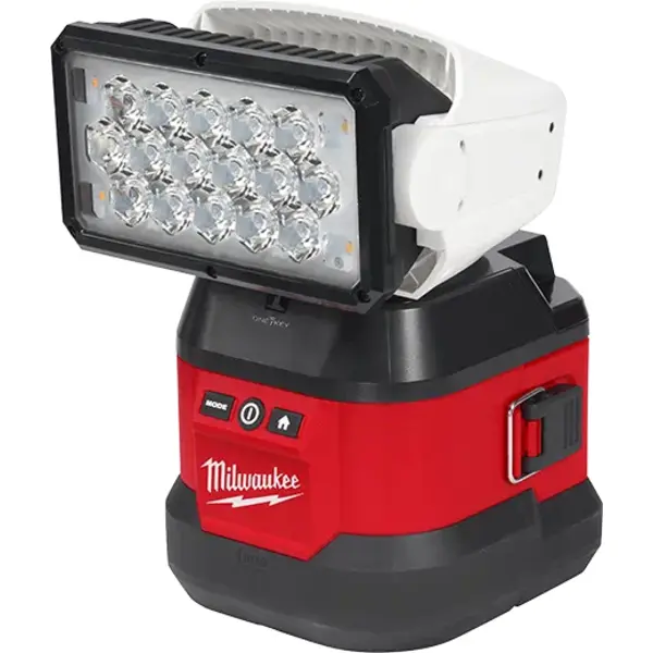 Milwaukee 2123 21hd M18 Utility Remote Control Search Light Kit With Portable Base Side View