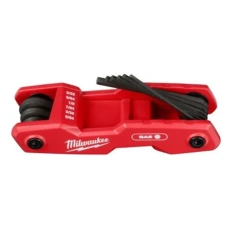 Milwaukee 9 Key Folding Hex Key Set Sae 48 22 2181 Detail View 2