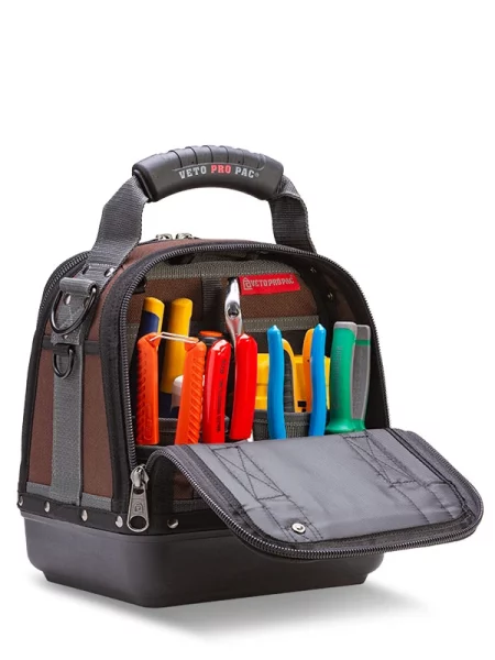 Veto Pro Pac Mc Compact Tool Bag Back Compartment Full View
