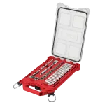 Milwaukee 48 22 9481 28pc Ratchet And Socket Set With Packoout Compact Organizer