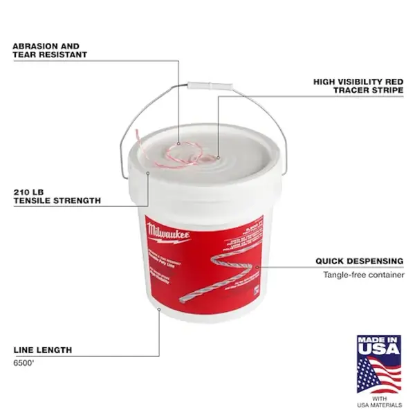Milwaukee 48-22-4139 6500' Poly Pull Line