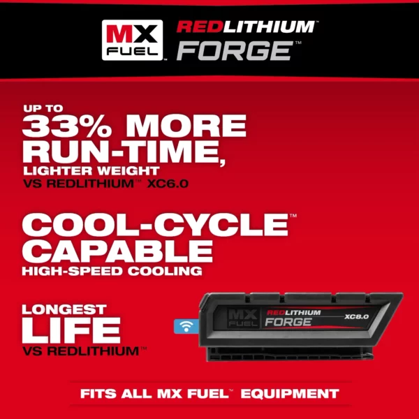 Milwaukee MXFXC608 MX FUEL REDLITHIUM FORGE XC8.0 BATTERY PACK - Image 2