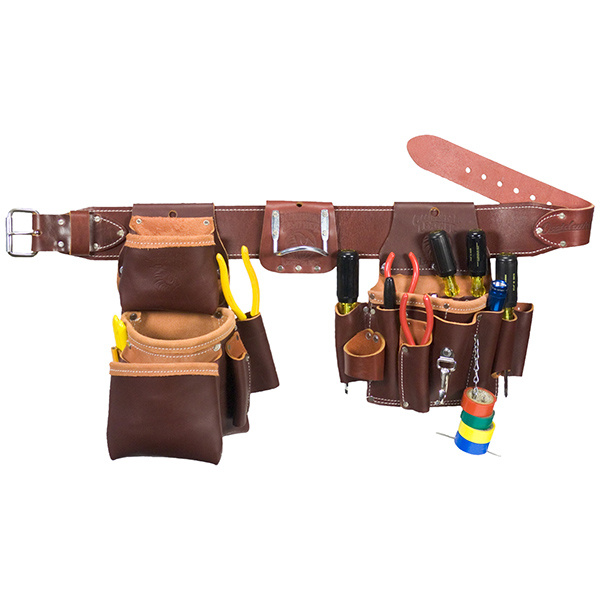 The Leather Pro Electrician Set is for the discriminating electrician that demands a quality all-leather set with excellent tool organization. It features hand specific tool and fastener organization for guaranteed efficiency.