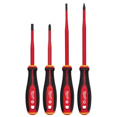 Milwaukee 1000V Insulated Slim Tip Screwdriver Set 4pc