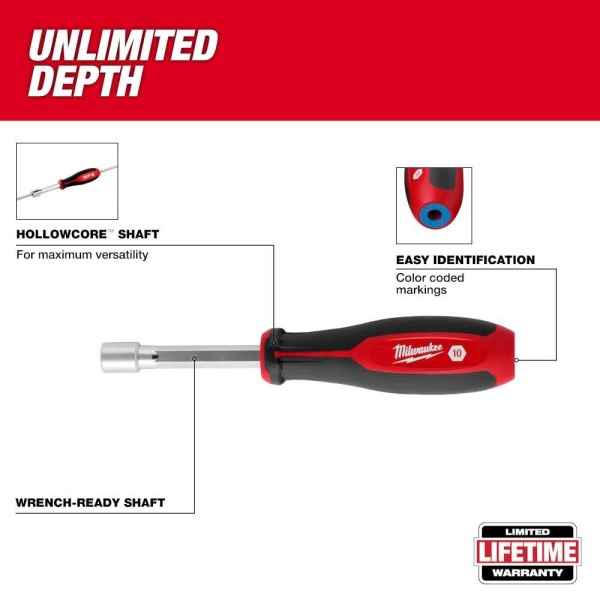 Milwaukee 6mm HollowCore Nut Driver - Image 3