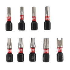 Milwaukee 9-Piece SHOCKWAVE Impact Security Insert Bit Set 1Pk