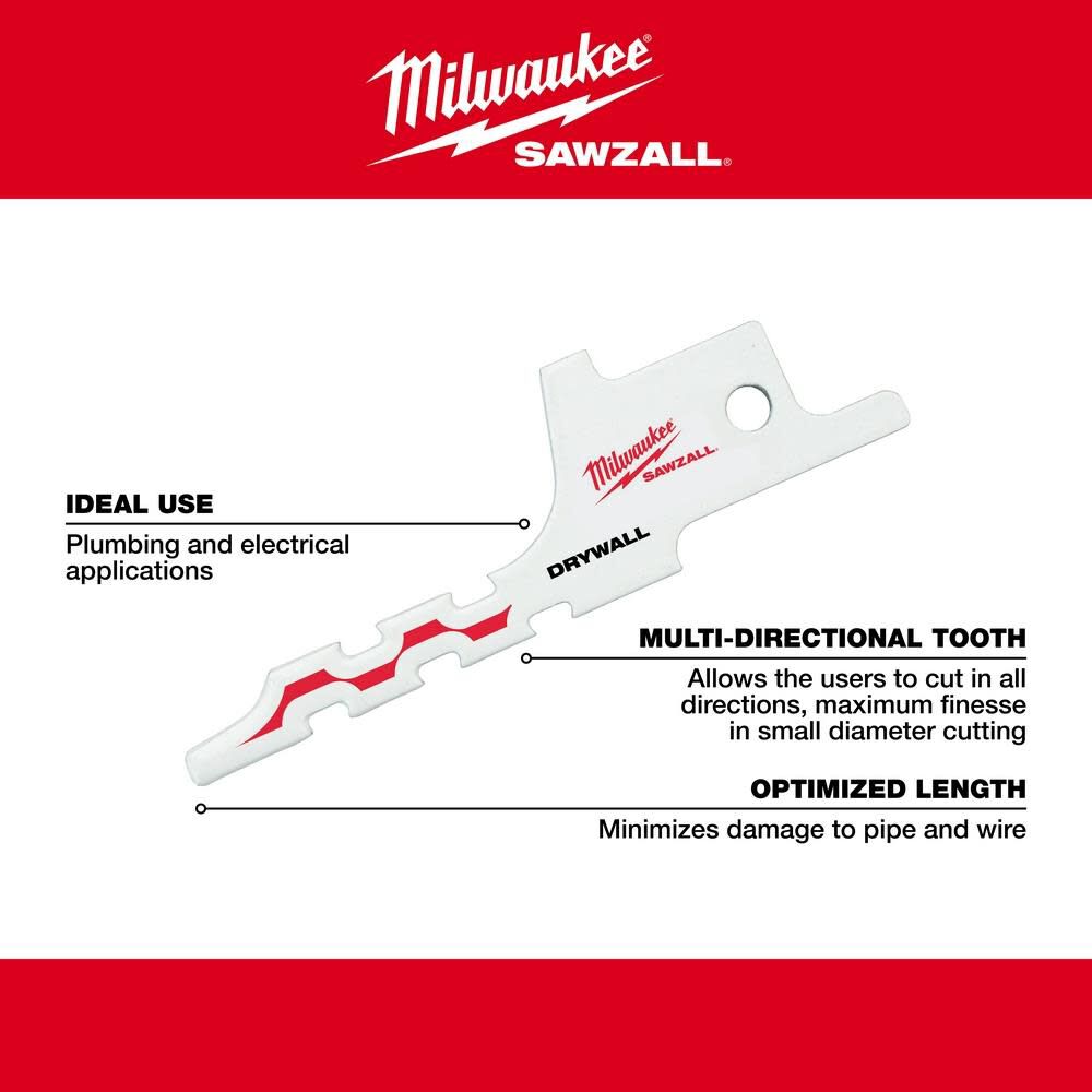 Milwaukee Drywall Sawzall Blade - Image 4