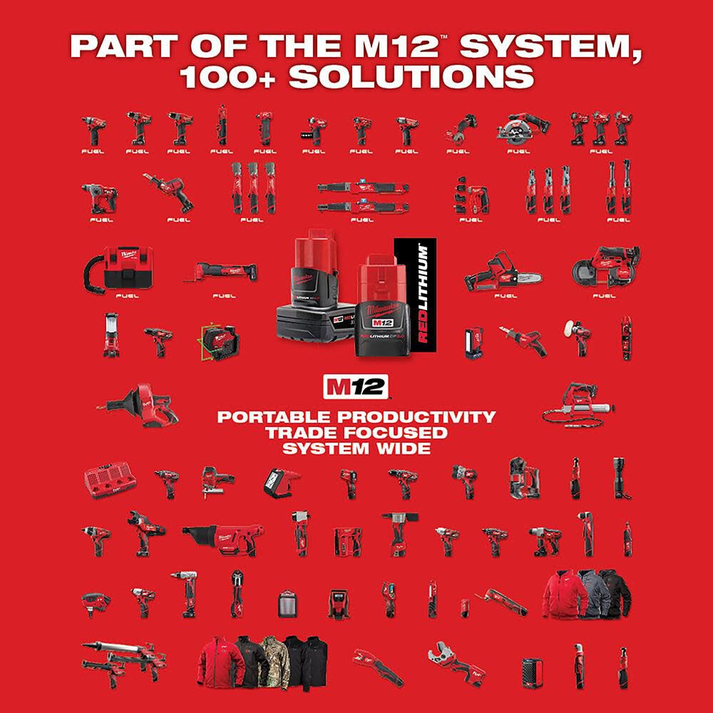 Milwaukee M12 Cordless LED Work Light (Bare Tool) - Image 7