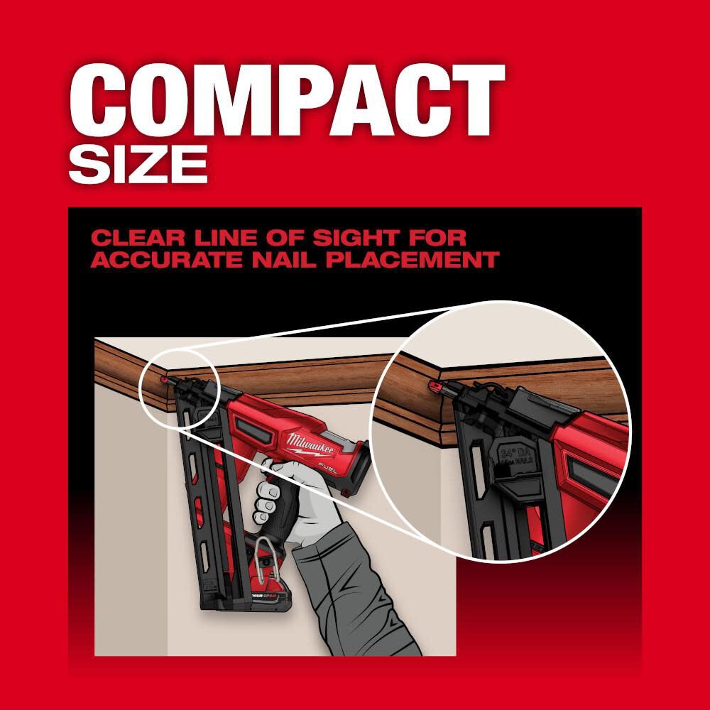 Milwaukee M18 FUEL 15 Gauge Finish Nailer (Bare Tool) - Image 6