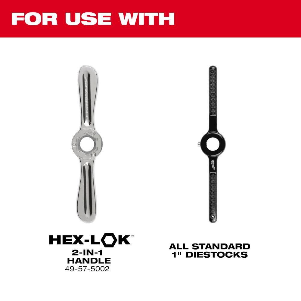 Milwaukee M5-0.90 mm 1-Inch Hex Threading Die - Image 4