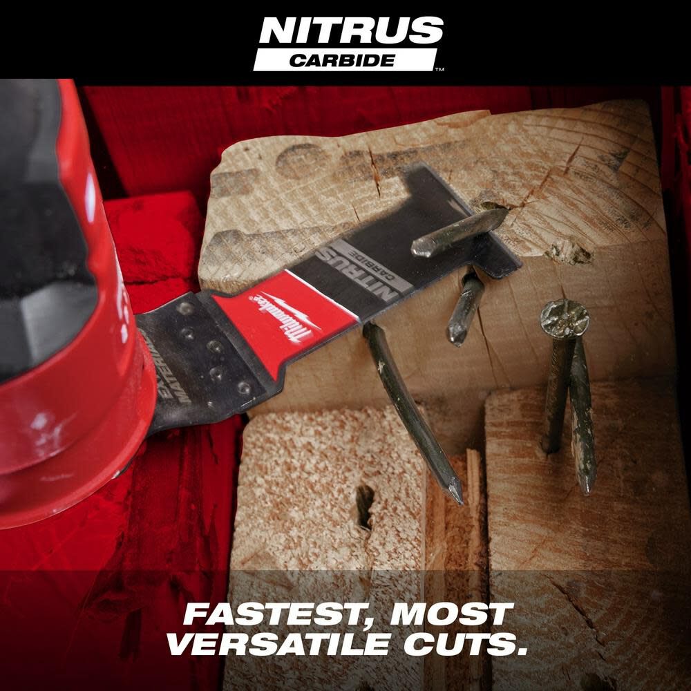 Milwaukee NITRUS CARBIDE Extreme Materials Universal Fit OPEN LOK Multi Tool Blade 3pk - Image 3