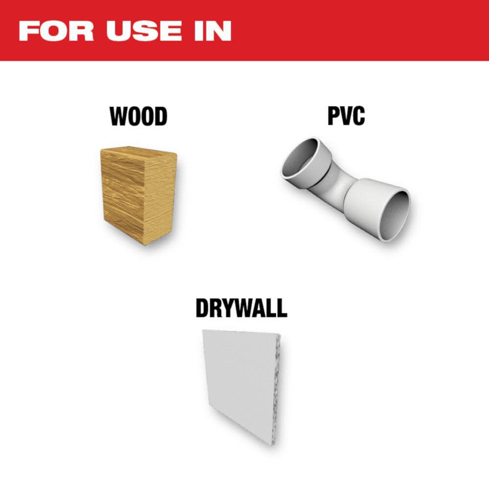 Milwaukee OPEN-LOK 2-1/2inch HCS WOOD BLADE 1PK - Image 2