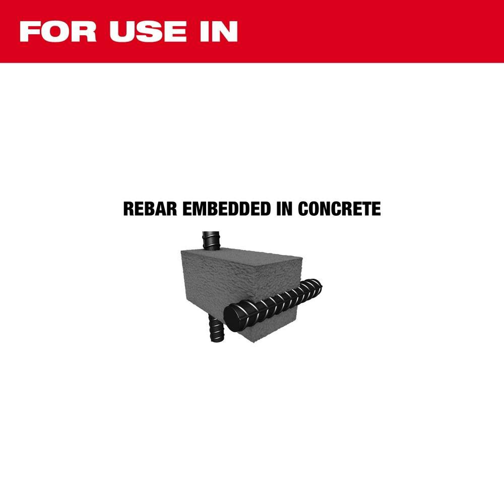 Milwaukee SDS PLUS 1 1/4inch X 12inch Rebar Cutter