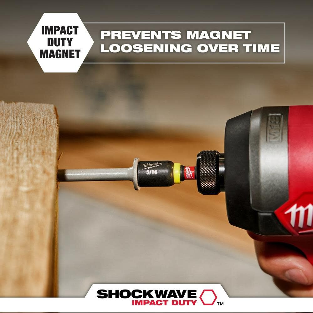Milwaukee SHOCKWAVE 2-9/16 in. Magnetic Nut Driver 1/4 in. - Image 5