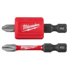 Milwaukee SHOCKWAVE Impact Duty Magnetic Attachment & PH2 Bit Set 3pc