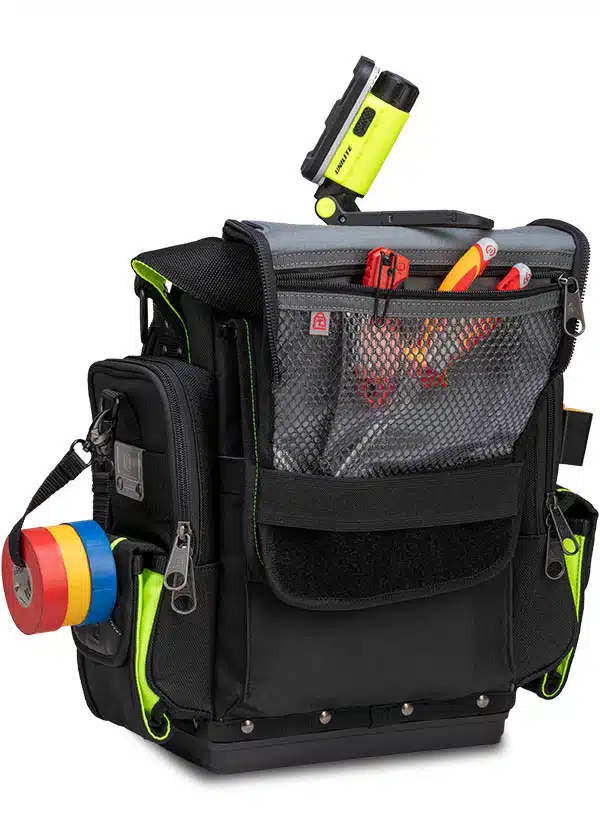 The TP-XXL SPECIAL OPS is a closable mid-sized tool pouch in a new black and Hi-Viz yellow color scheme.