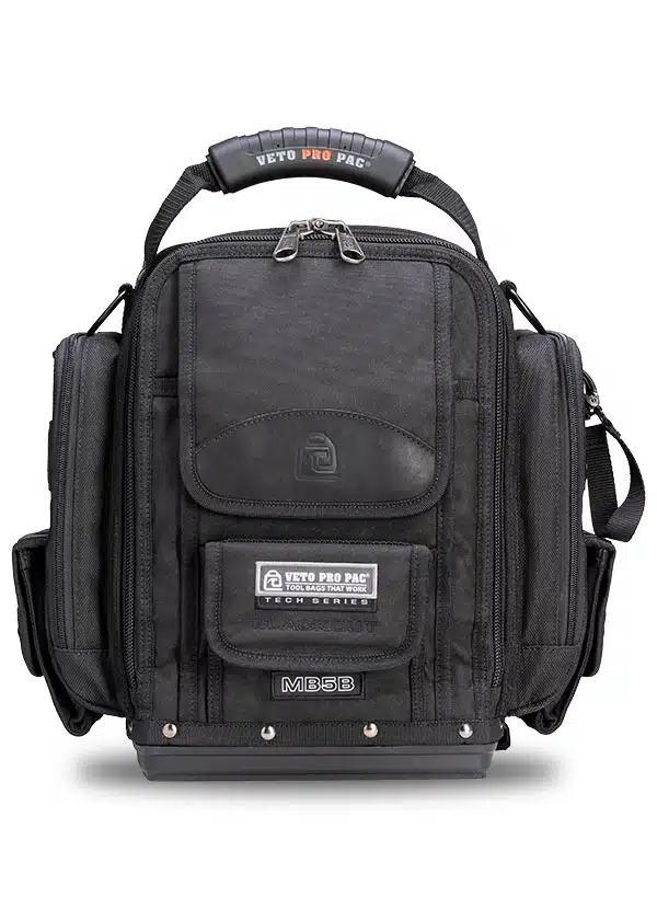 The MB5B Blackout is an all-black extra-large and highly configurable front accessed meter bag.