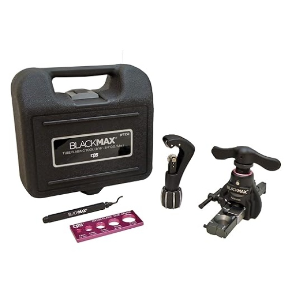 The CPS BlackMAX BFT850K Flaring Tool Kit is a professional-grade solution engineered for HVAC technicians working with modern high-pressure systems like R-410A.