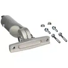 Kraft Tool CC666 Fresno or Broom Button Bracket — 2-Hole, Button Handle, Cast Aluminum