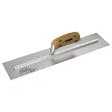 Kraft Tool CFE216K Elite Series Five Star Carbon Steel Concrete Trowel with Cork Handle — 14" x 3"