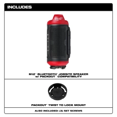 The M12™ Bluetooth® Jobsite Speaker w/ PACKOUT™ Compatibility delivers CLEAR, PORTABLE SOUND and JOBSITE VERSATILITY.
