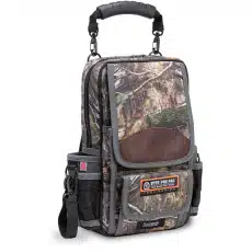 The MB3 CAMO DNA is a Mossy Oak camoflage version of the MB3 capable of storing, transporting and protecting large meters and featuring hi-visibility orange fabric and reflective accents.