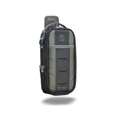 The MB-M EVO is a medium, compact meter bag designed to store a multimeter. It uses the evo system™ clip for attaching the pouch to a larger bag with an evo system™ dock, a belt, trouser pocket, or for magnetic mounting to surfaces inside a work van or equipment requiring service.