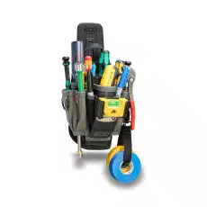 Part of Veto Pro Pac’s new modular evo system™, the MP2 EVO is a medium-sized tool pouch. It utilizes the evo system™ clip for attaching the pouch to a larger bag with an evo system™ dock, a belt, trouser pocket, or magnetically mount to surfaces inside a work van or equipment requiring service.